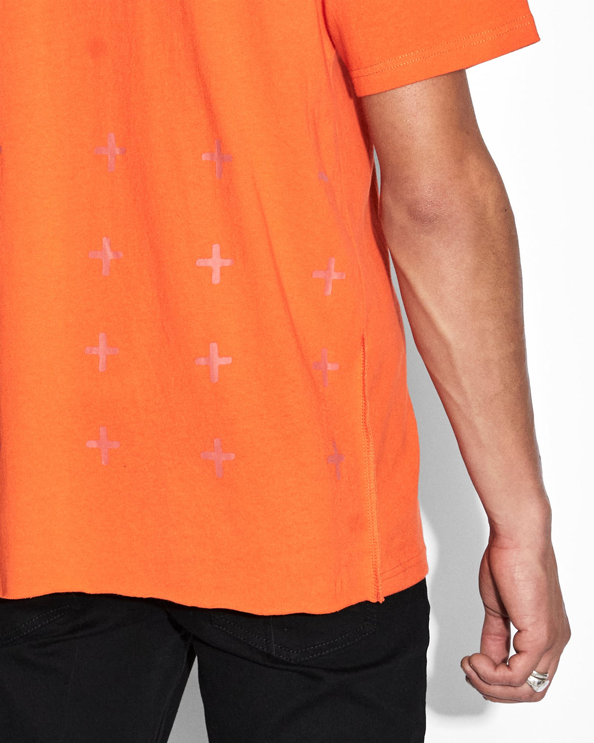 Mens 4x4 Biggie Ss Tee Soda Oversized Tees - Orange