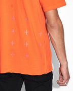 Mens 4x4 Biggie Ss Tee Soda Oversized Tees - Orange