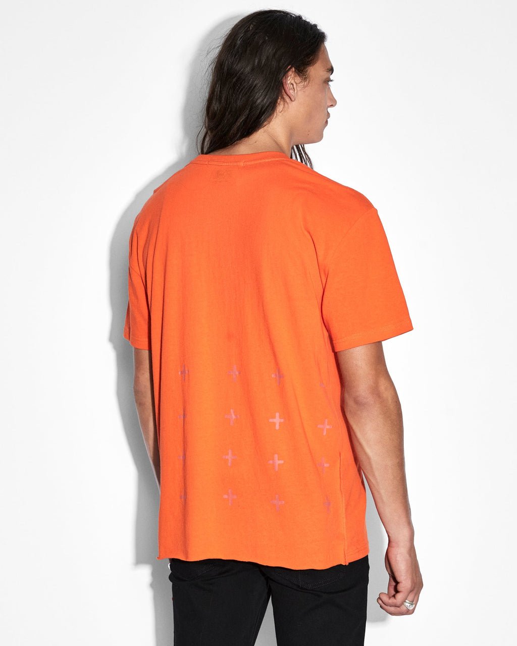 Mens 4x4 Biggie Ss Tee Soda Oversized Tees - Orange