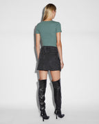 Womens Arise Cut Out Ss Tee Lagoon Fitted Tees - Green