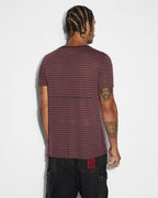 Mens Angel Sioux Ss Tee Red Stripe Slim Tees - Red
