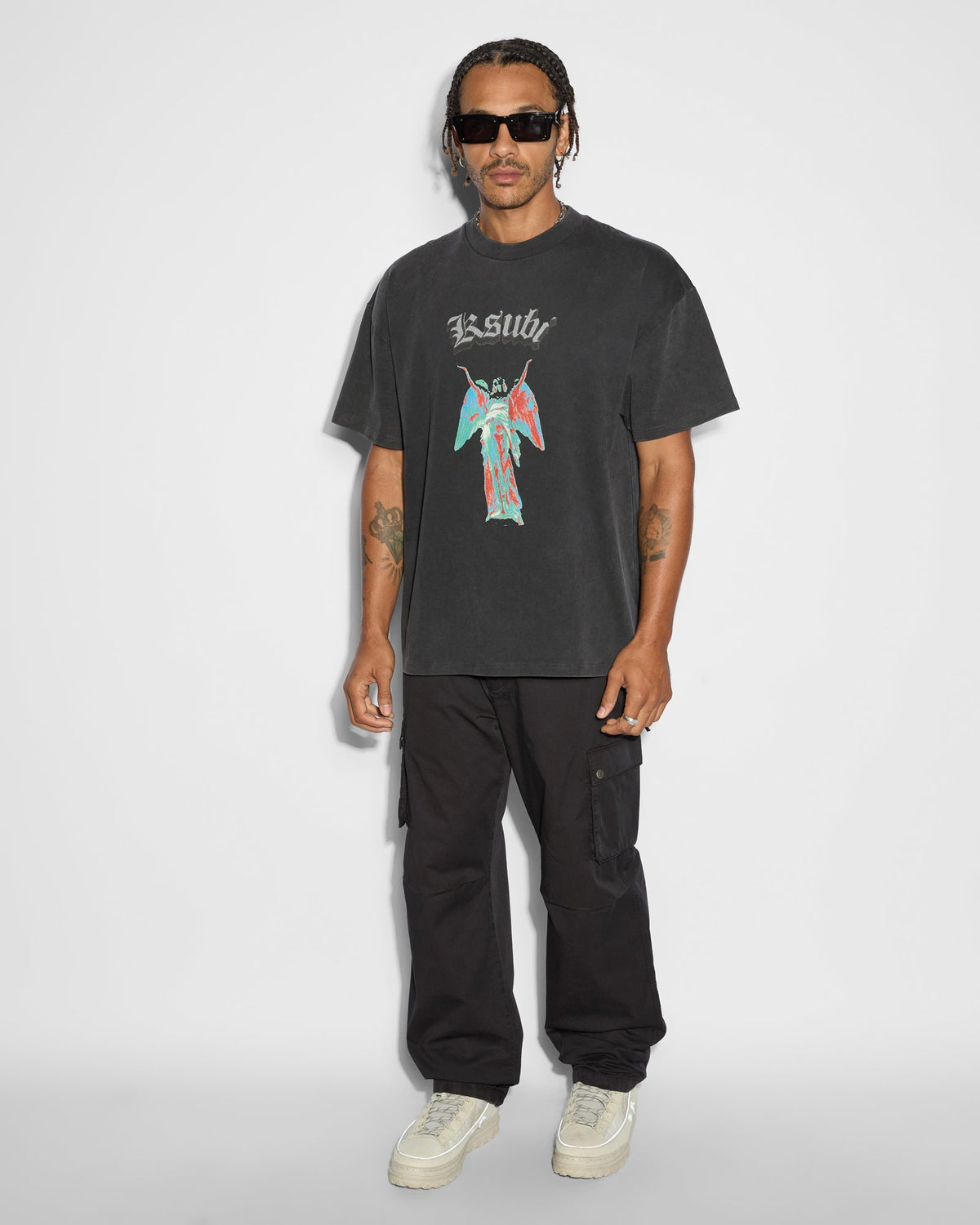Mens Krush Cargo Pant Black Regular Pants - Black