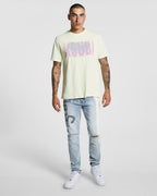 Mens Deranged Kash Ss Tee Lemon Regular Tees - Yellow