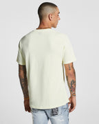 Mens Deranged Kash Ss Tee Lemon Regular Tees - Yellow