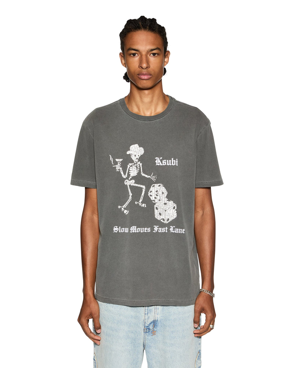 Mens Fast Moves Kash Ss Tee Smash Black Regular Tees - Black