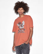 Mens Flight Biggie Ss Tee Torch Oversized Tees - Red