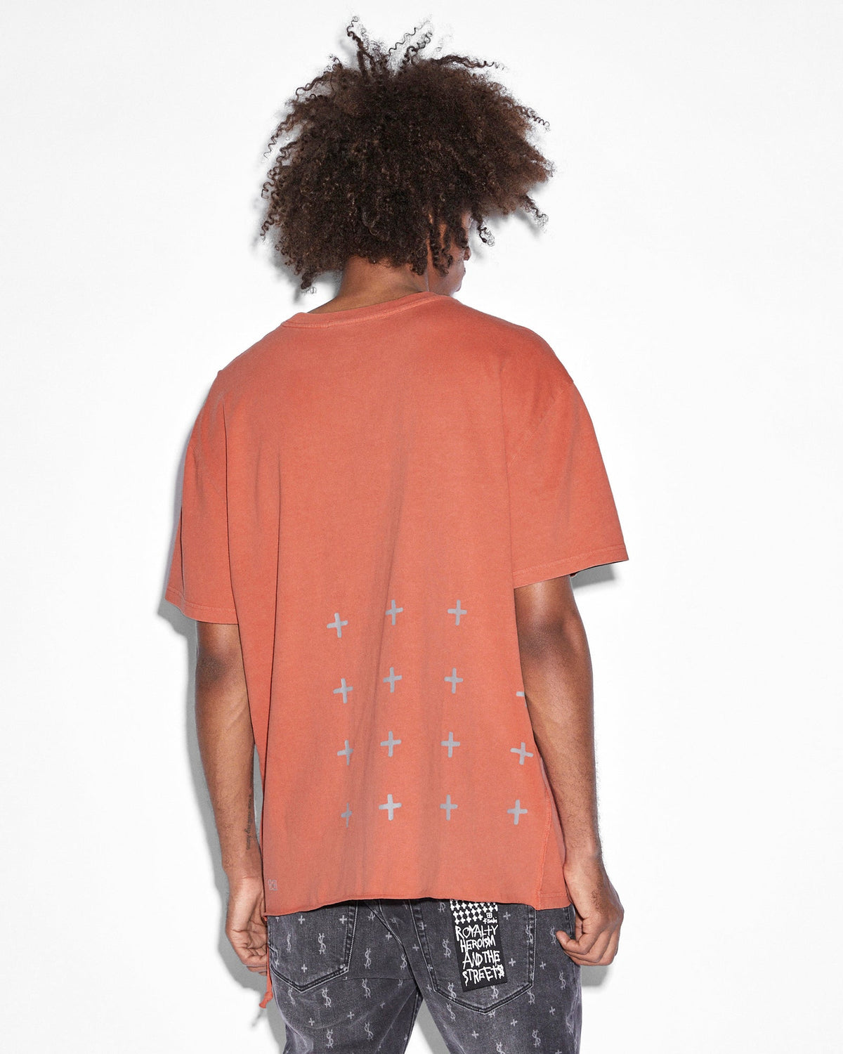 Mens Flight Biggie Ss Tee Torch Oversized Tees - Red