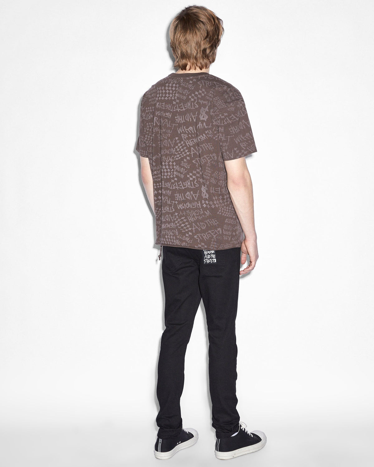 Mens Heroism Biggie Ss Tee Java Oversized Tees - Brown