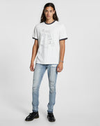 Mens Sexe Kash Ss Ringer Tee White Regular Tees - White