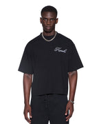 Mens Krown Sid Ss Tee Black Slim Tees - Black