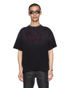 Mens Kstudio Halen Ss Tee Black Fade Baggy Tees - Black