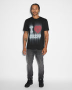 Mens Love Trip Kash Ss Tee Jet Black Regular Tees - Black