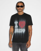 Mens Love Trip Kash Ss Tee Jet Black Regular Tees - Black