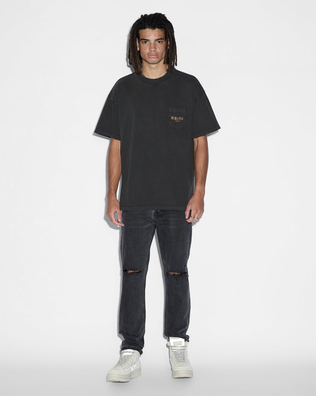 Mens Chitch All Hands Slim Denim Jeans - Black