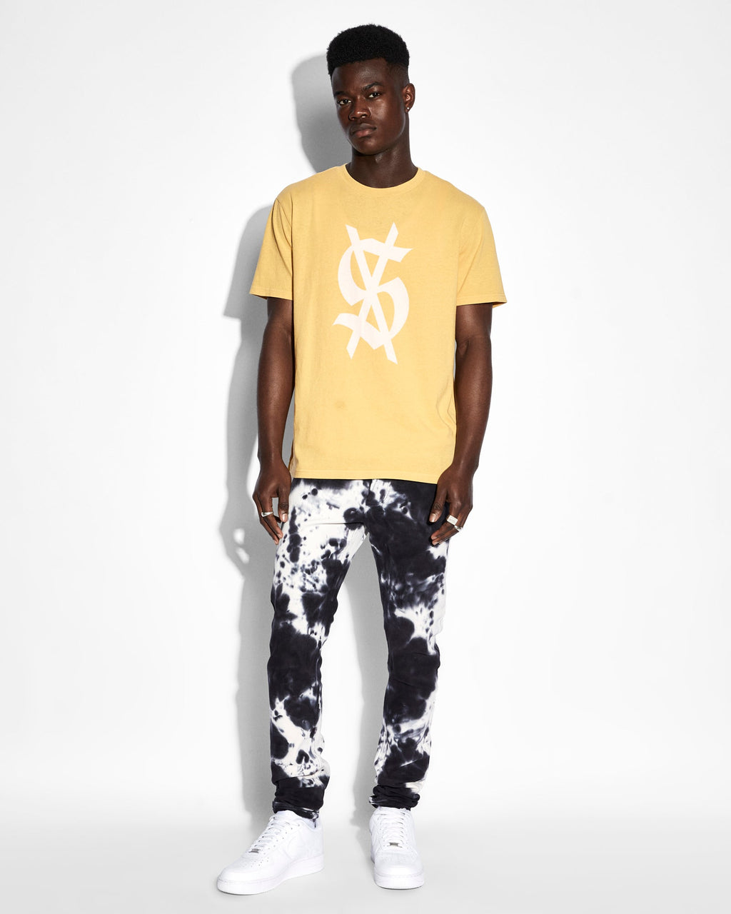 Mens Van Winkle Habits Dialled Skinny Denim Jeans - White
