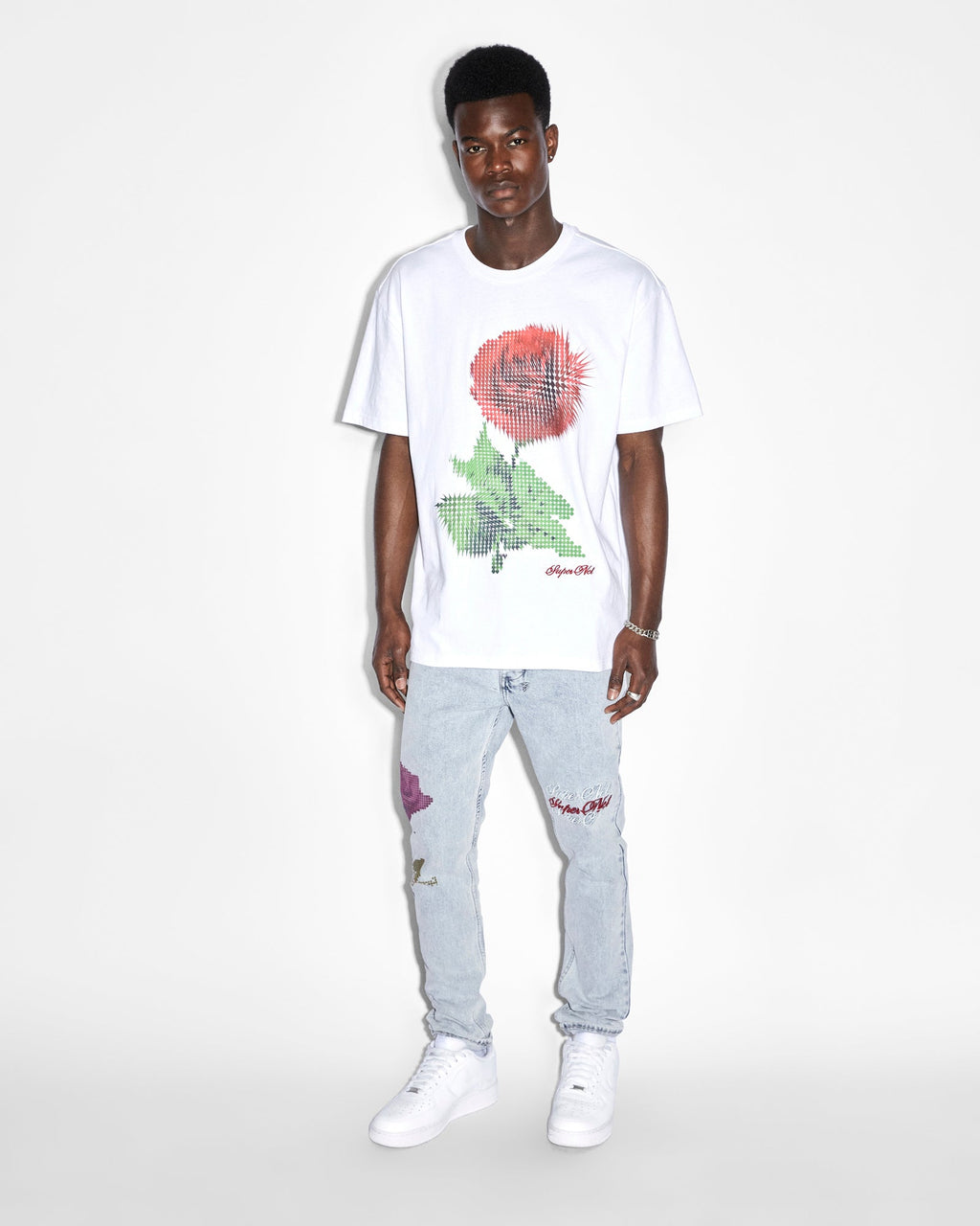 Mens Chitch Pixel Refresh Slim Denim Jeans - Denim