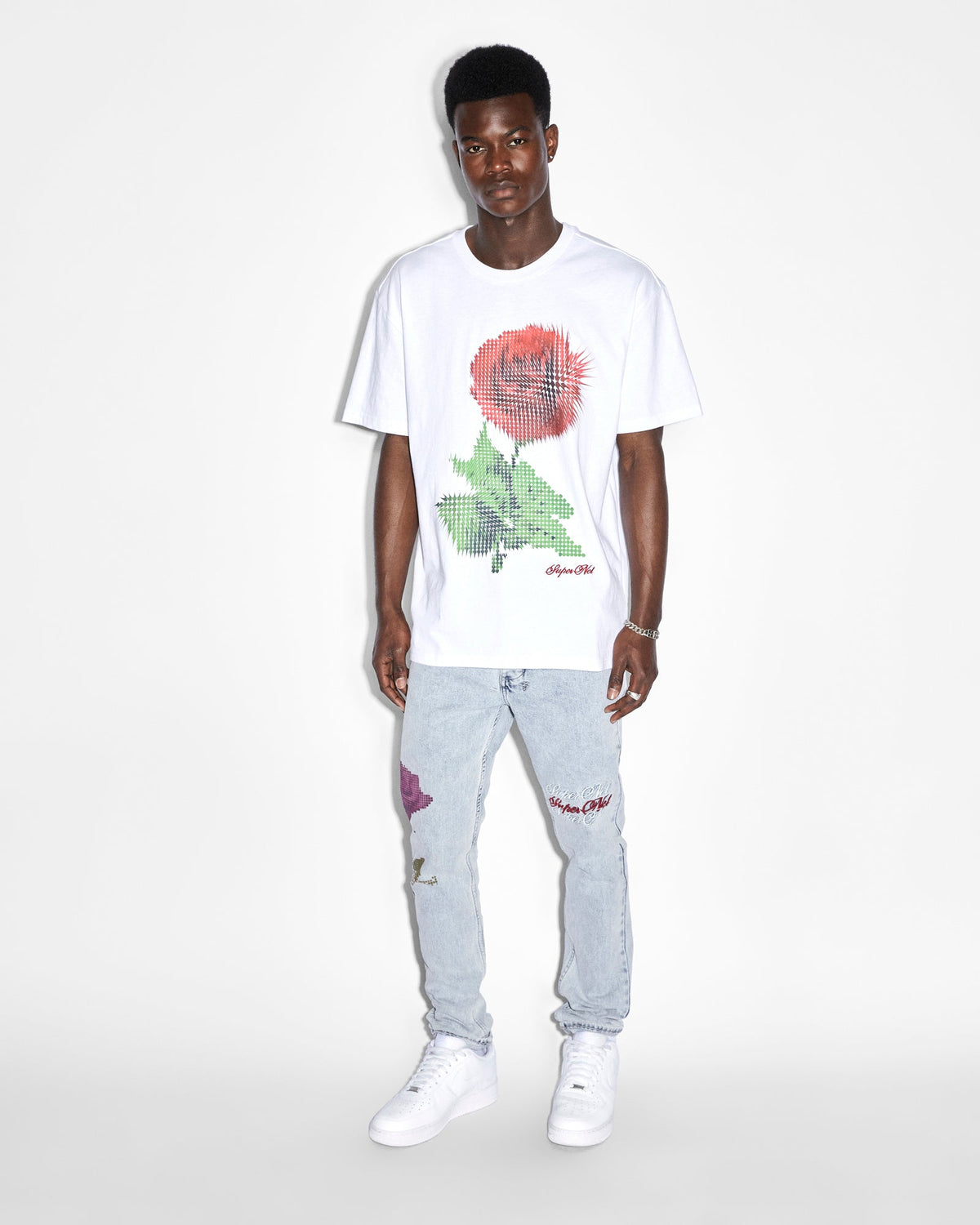 Mens Chitch Pixel Refresh Slim Denim Jeans - Denim