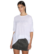 Womens Reverse It Oh G Ss Tee White Oversized Tees - White