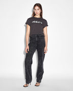Womens Playback Graf Straight Denim Jeans - Black
