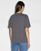Womens Stacked Oh G Ss Tee Charcoal Oversized Tees - Grey