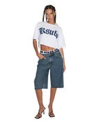 Womens Low Rider Short Subway Relaxed Walkshorts - Denim