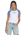 KSB BABY RINGER SS TEE CHARCOAL/WHITE