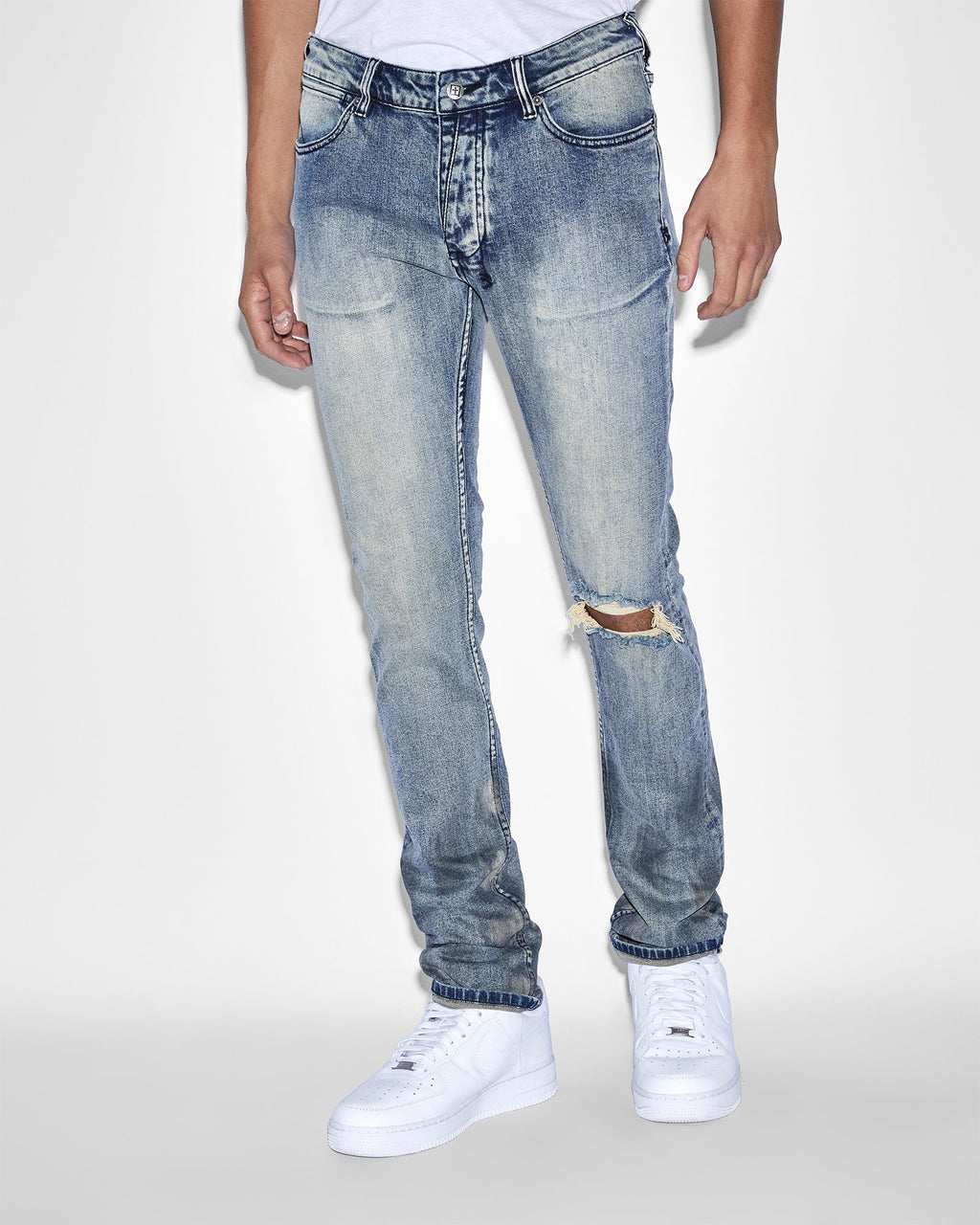 Mens Van Winkle Round Three Skinny Denim Jeans - Denim
