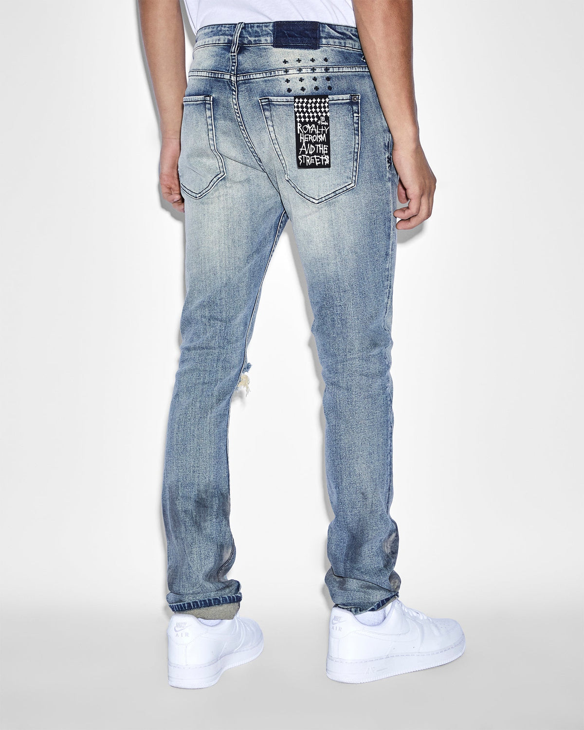 Mens Van Winkle Round Three Skinny Denim Jeans - Denim