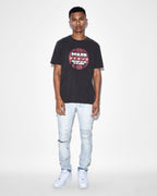 Mens Tour Biggie Ss Tee Faded Black Oversized Tees - Black