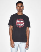 Mens Tour Biggie Ss Tee Faded Black Oversized Tees - Black