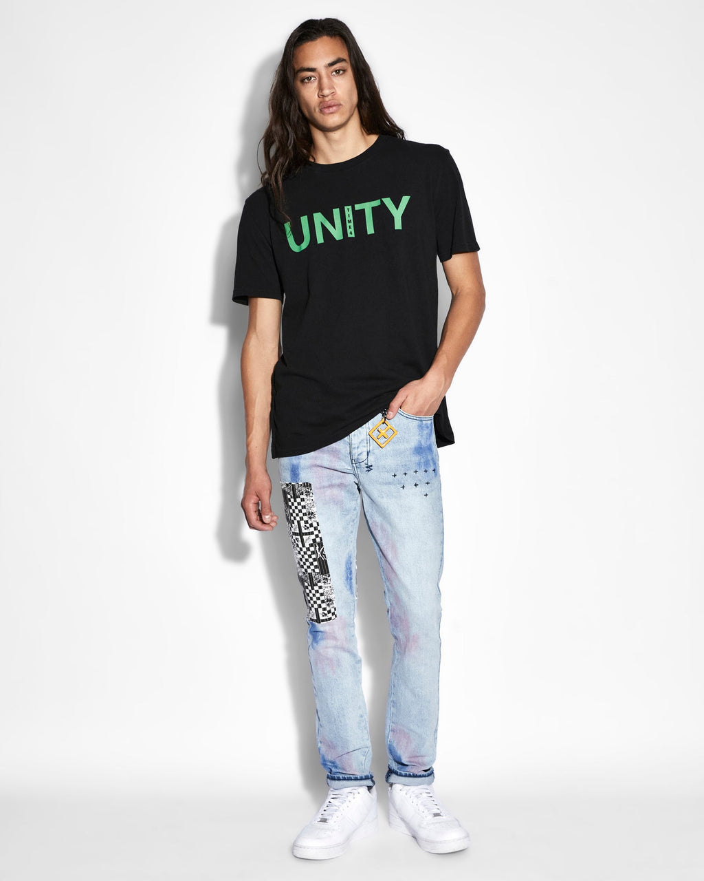 Mens Chitch The Streets Kolor Slim Denim Jeans - Denim