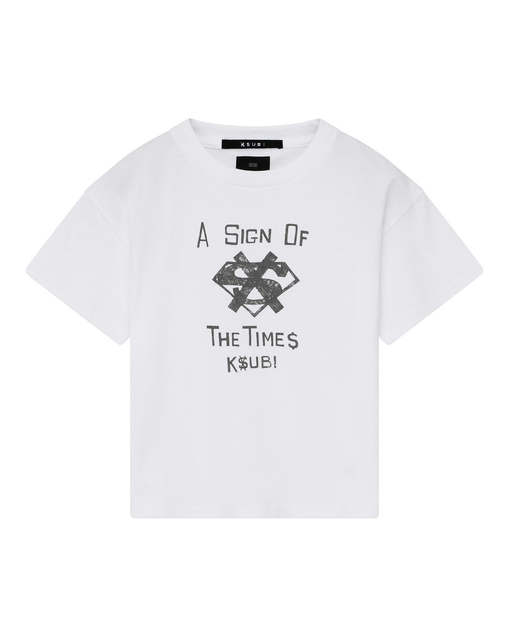 Kids The Sign Lil Biggie Ss Tee White Regular Tees - White