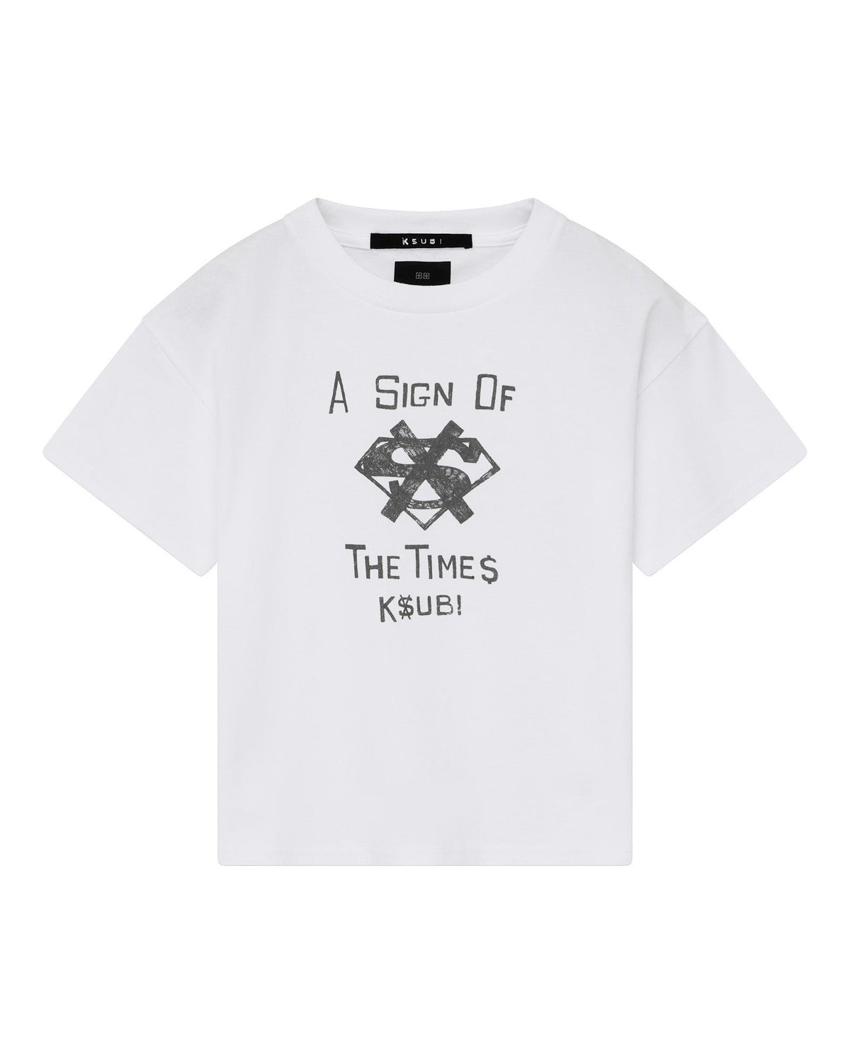 Kids The Sign Lil Biggie Ss Tee White Regular Tees - White