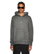 Mens 1999 Fade Kash Hoodie Charcoal Regular Fleece - Grey