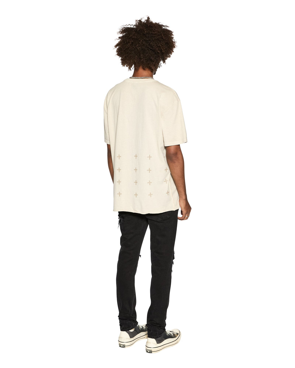 Mens 4 X 4 Biggie Ss Tee Desert Oversized Tees - Tan