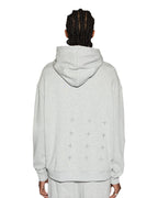 Mens 4 X 4 Biggie Hoodie Grey Marle Oversized Fleece - Grey
