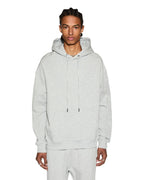 Mens 4 X 4 Biggie Hoodie Grey Marle Oversized Fleece - Grey