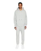 Mens 4 X 4 Biggie Hoodie Grey Marle Oversized Fleece - Grey
