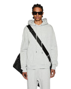 Mens 4 X 4 Biggie Hoodie Grey Marle Oversized Fleece - Grey
