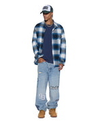 Mens All Day Biggie Cut Off Tee Deep Oversized Tees - Navy