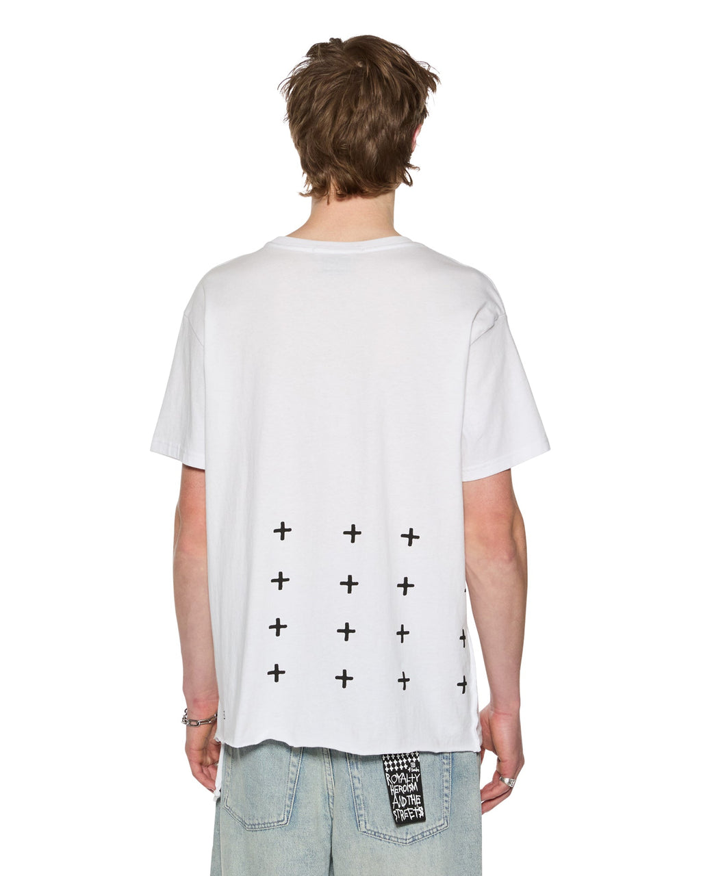 Mens All Day Biggie Ss Tee White Oversized Tees - White