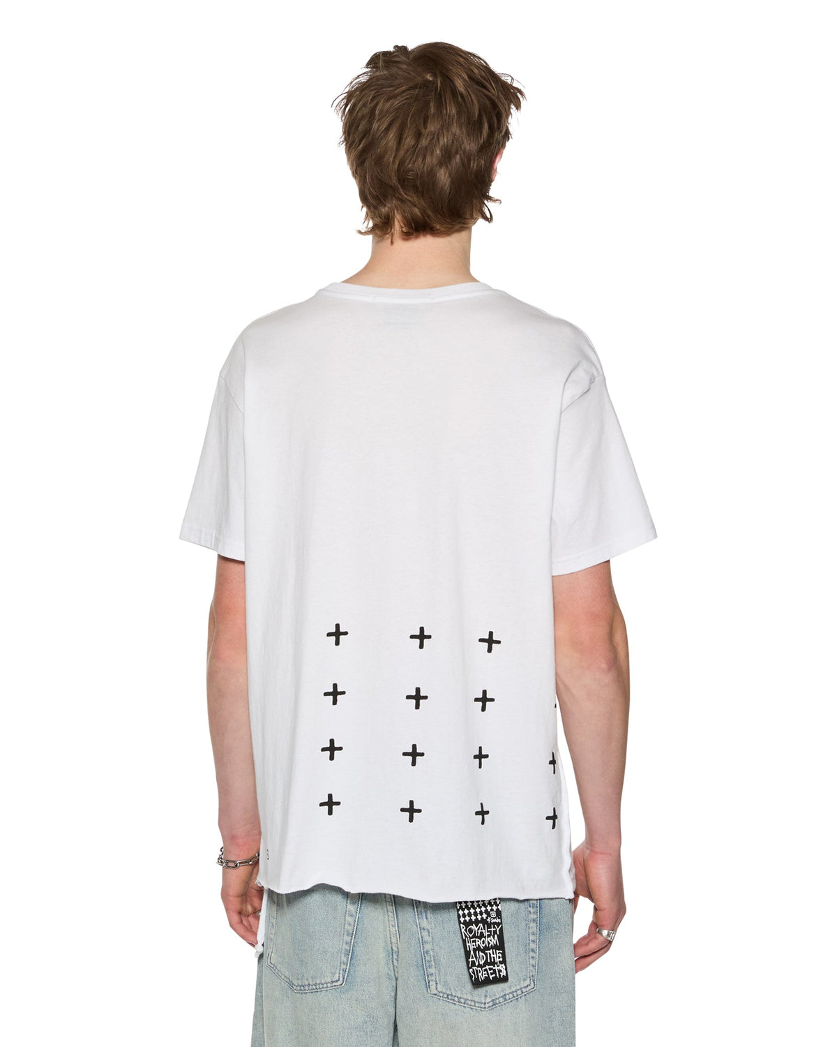 Mens All Day Biggie Ss Tee White Oversized Tees - White