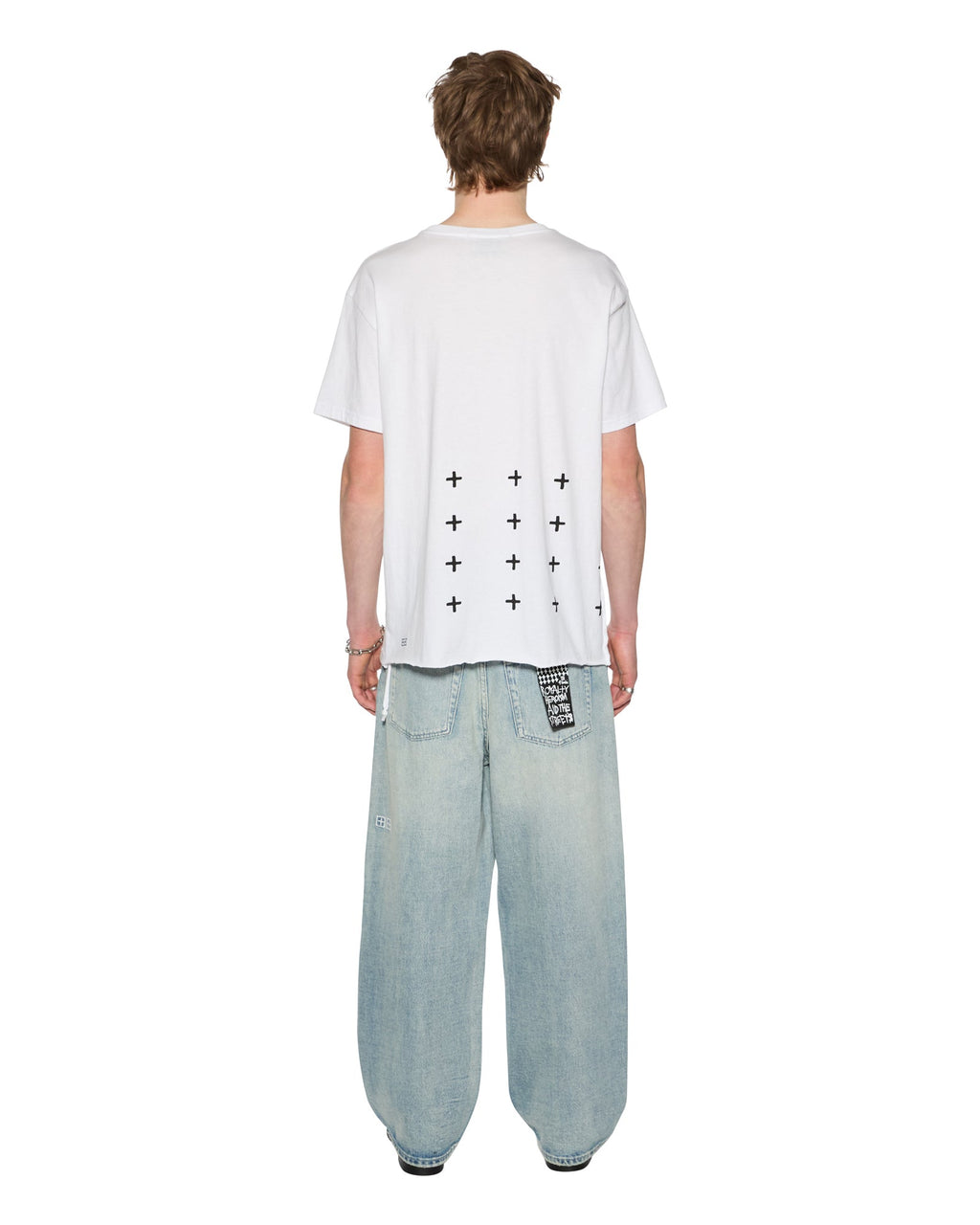 Mens All Day Biggie Ss Tee White Oversized Tees - White