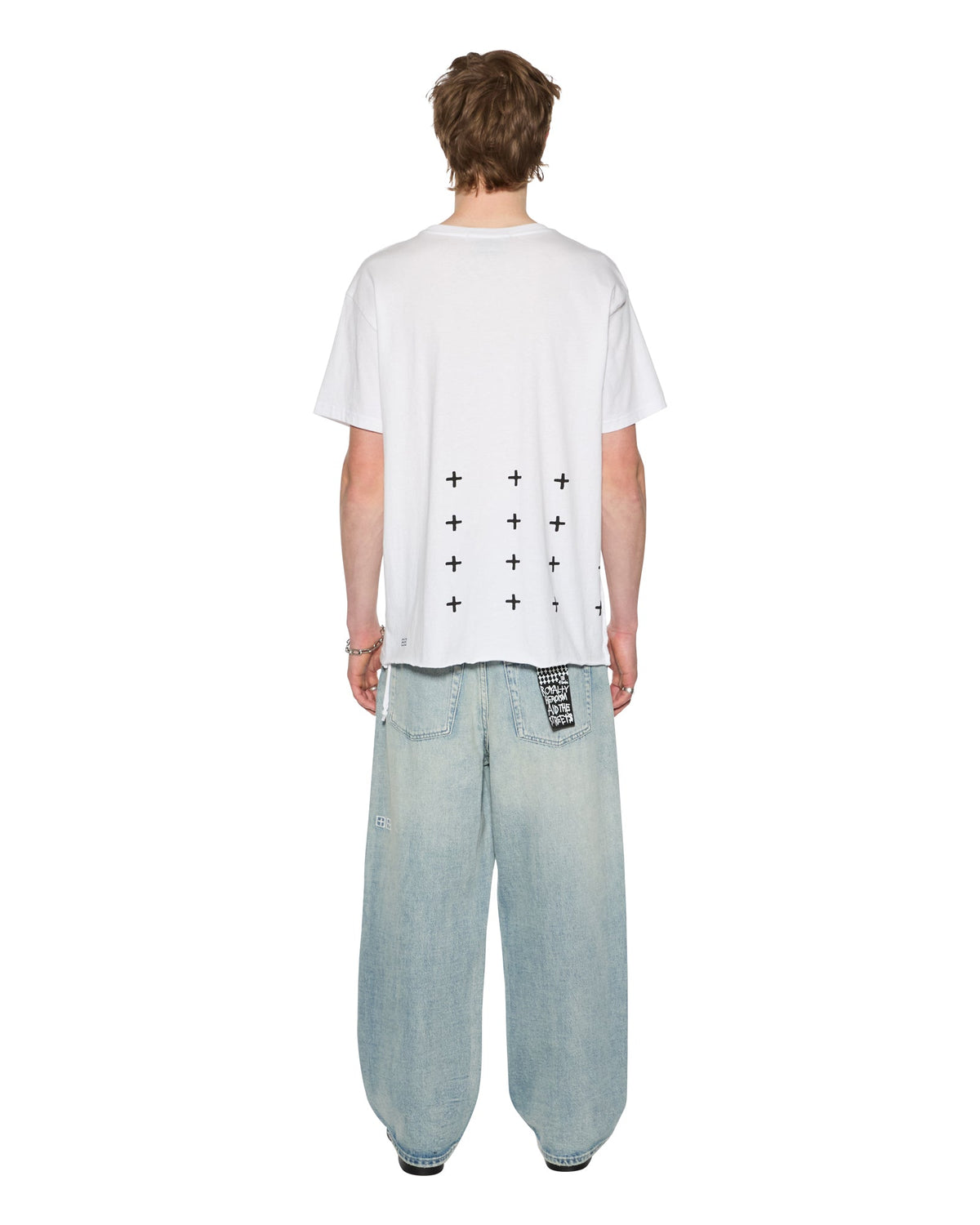 Mens All Day Biggie Ss Tee White Oversized Tees - White