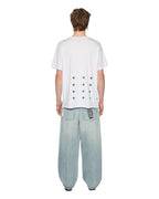 Mens All Day Biggie Ss Tee White Oversized Tees - White