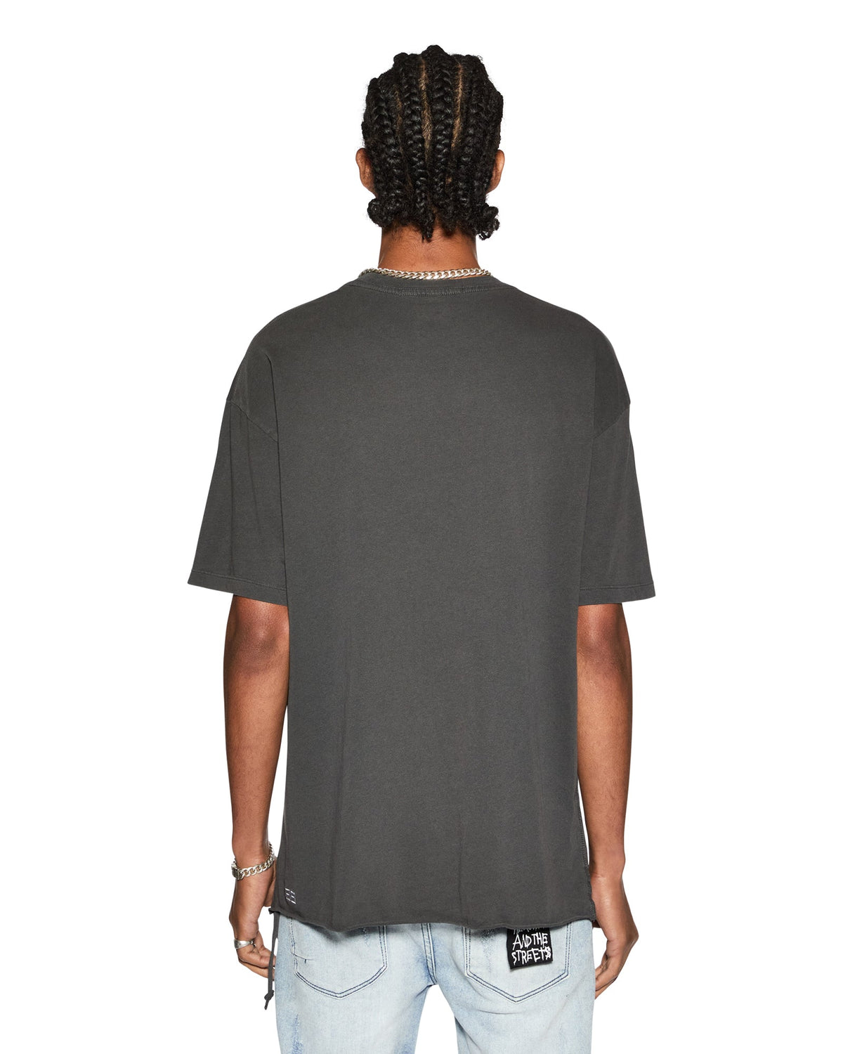 Mens Biggie Ss Tee Back To Black Oversized Tees - Black
