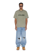 Mens Maxx Striker Trashed Baggy Denim Jeans - Denim