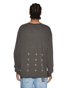 Mens Dug Out Biggie Ls Tee Faded Black Oversized Tees - Black