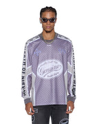 Mens Garage Ls Moto Jersey Moss Black Regular Shirts - Black