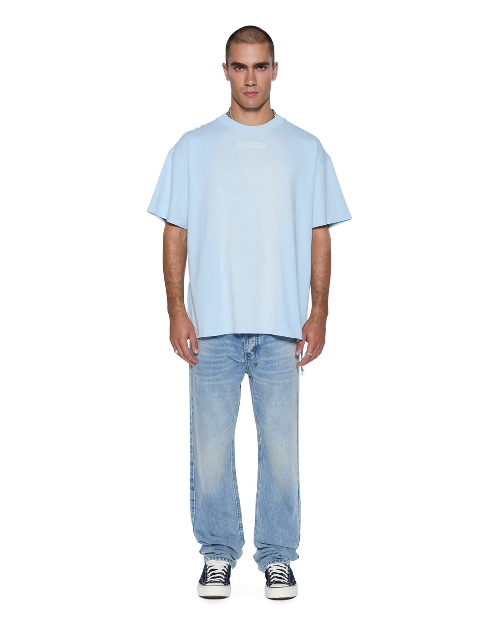 Mens Hazlow Striker Straight Denim Jeans - Denim